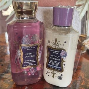 Bath & Body Works Moonlit Goddess Purple Body Wash & Cream Lotion